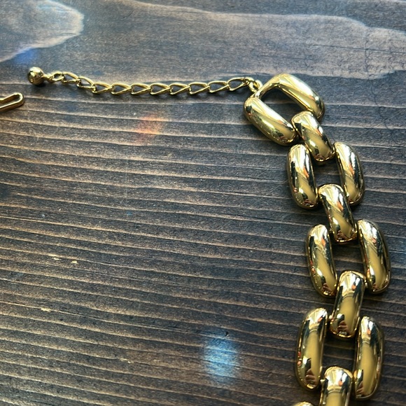 Chunky Gold Link Necklace - Picture 7 of 13